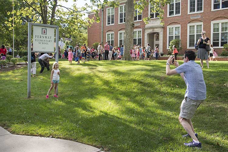 First day of school at Fernway Elementary