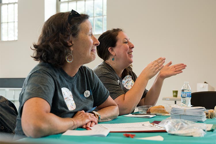 FreshWater publisher Tammy Wise, managing editor Jen Jones Donatelli