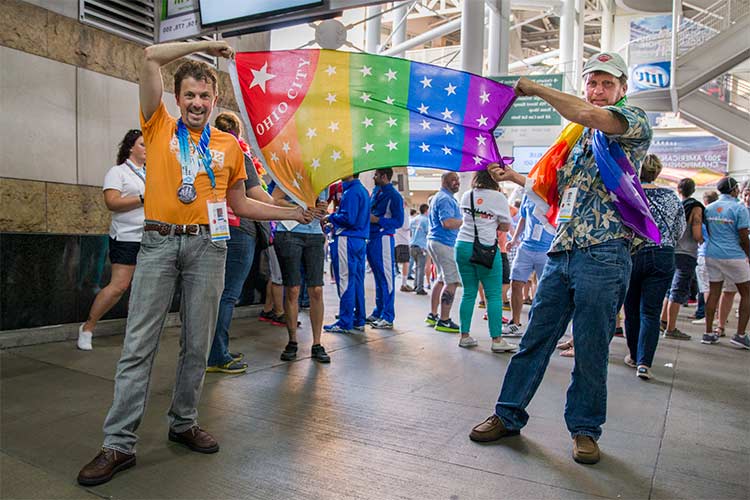 Image from the Gay Games opening ceremonies featured in Chapter One