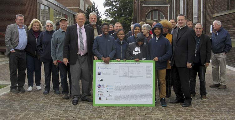 <span class="content-image-text">Dedication of St. Casimir Green Infrastructure Project</span>