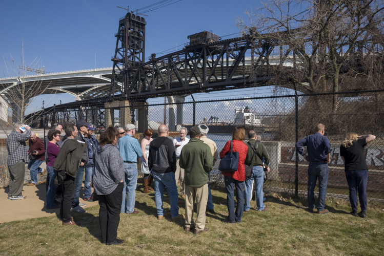 Exploring Cleveland's Hidden Waterways tour at Walworth Run