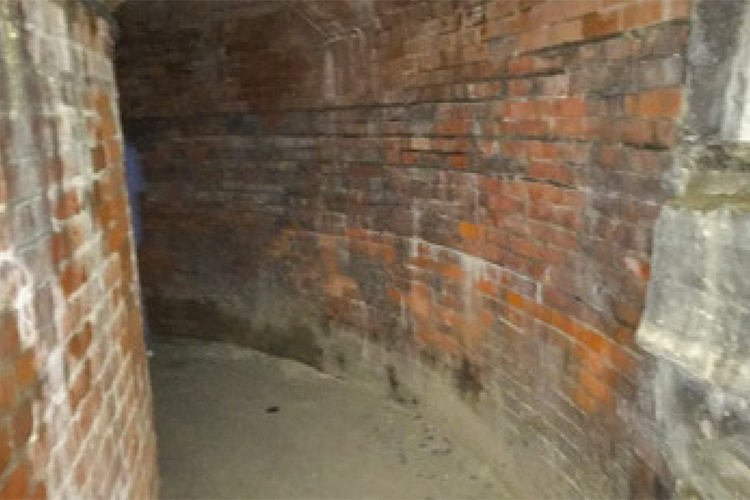 Concentric circle tunnels serve as support system for the Soldiers and Sailors Monument