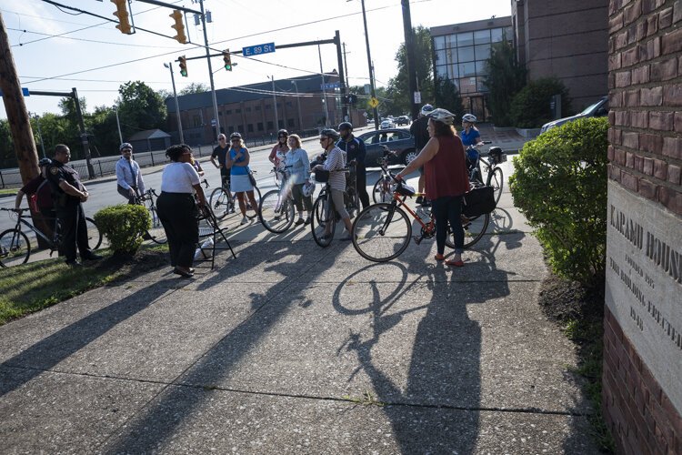 A stop at Karamu House on the Ride + Learn: The Future of Fairfax bike tour