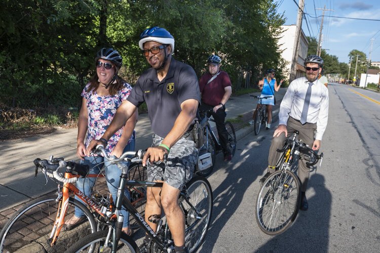 Bike tour around the Fairfax neighborhood before the panel discussion at PNC Fairfax Connection