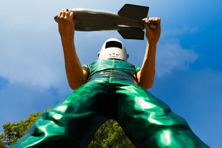 The Gemini Giant Super Hero View