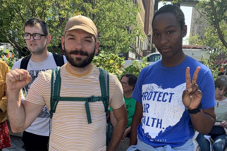 Milos Simovic and Alethea Watson participated in the global climate strike this year.