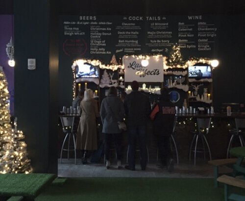 One dollar for every beer sold at the pop-up bar is donated to charity.