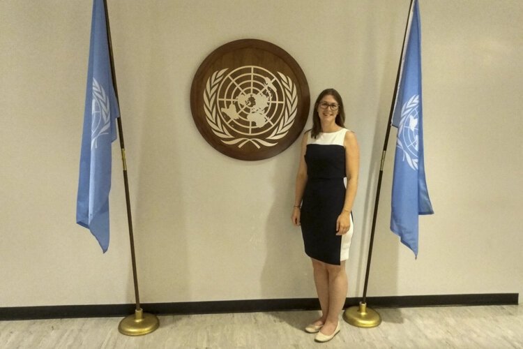 Elena Stachew was one of 500 youth leaders chosen to attend the UN Youth Climate Summit.