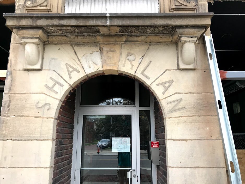 Shakerlan, the original name of the building, is still visible in October at the new home of the UNBar Café and Nola Movement Studio, 12635 Larchmere Blvd., which opens in January.