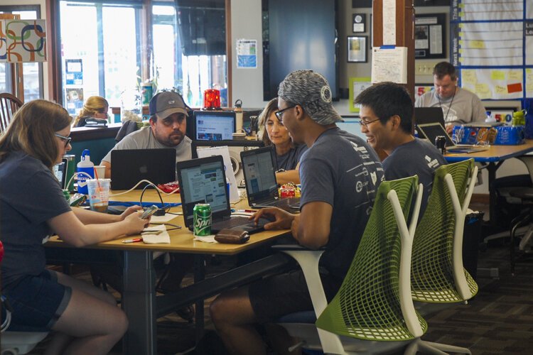 188 volunteers gathered to help 18 nonprofits redo their websites at LeanDog for Cleveland GiveCamp's 10th Anniversary