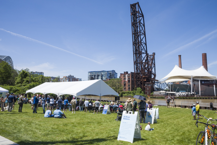 Towpath Trail Groundbreaking at Settlers Landing