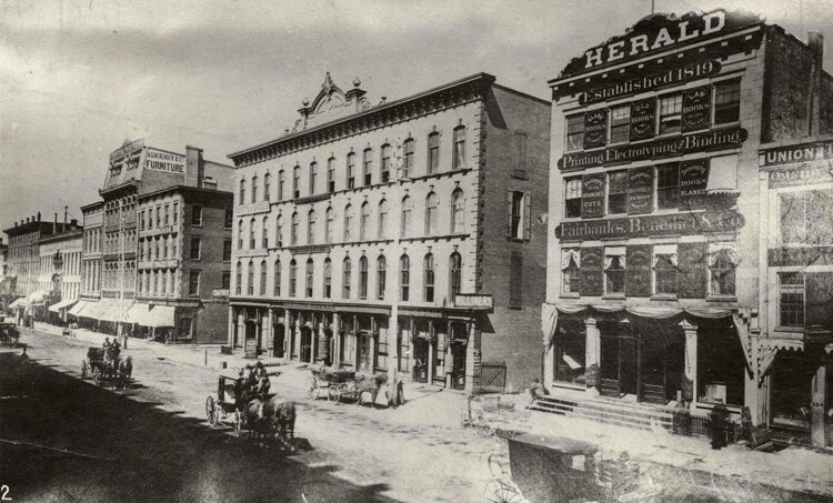 The Herald Building then.