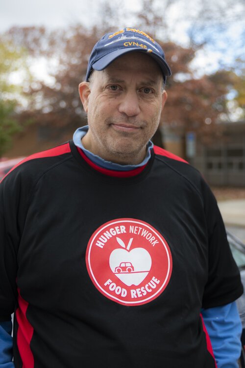 <span class="content-image-text">Retiree Tom Cardello volunteers for the Hunger Network’s Food Rescue program picking up and delivering donations every Thursday and Friday.</span>