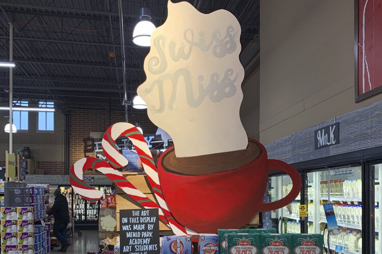 Last year’s signage that students at Menlo Park Academy made for the Giant Eagle Market District store in Strongsville.
