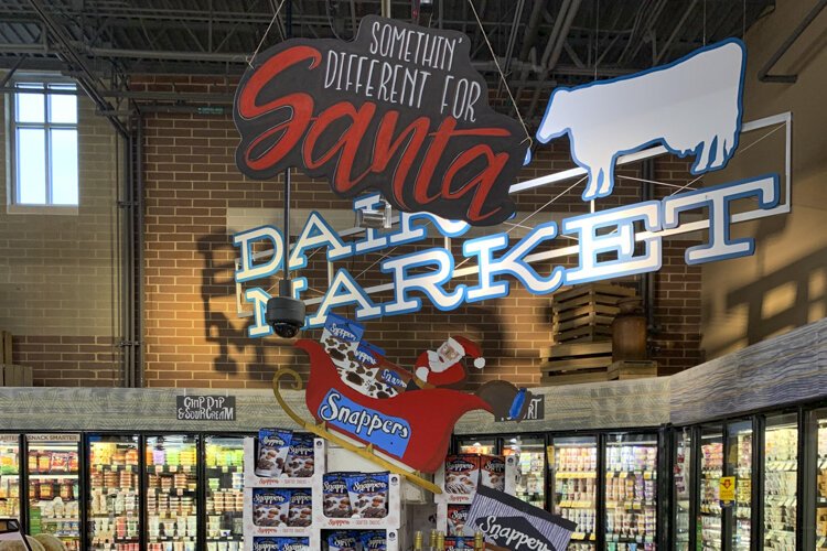 Last year’s signage that students at Menlo Park Academy made for the Giant Eagle Market District store in Strongsville.