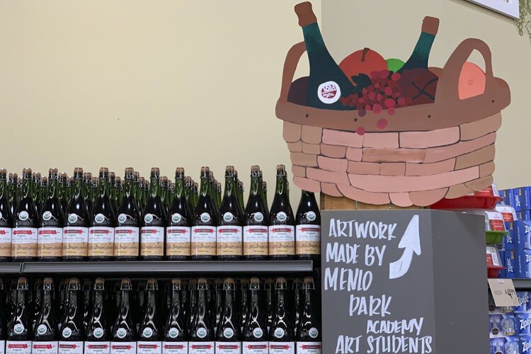 Last year’s signage that students at Menlo Park Academy made for the Giant Eagle Market District store in Strongsville.