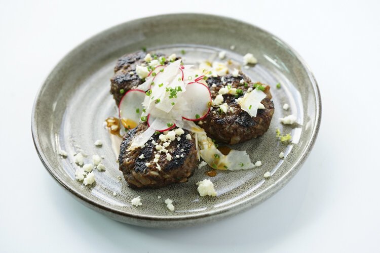 Miller Grass fed beef Kofta with Paint Valley Yoghurt