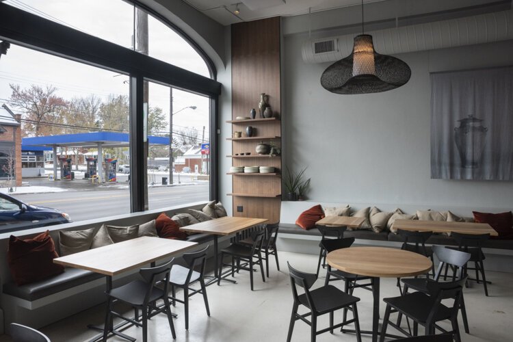 Shred & Co. made the tables and bookshelves.