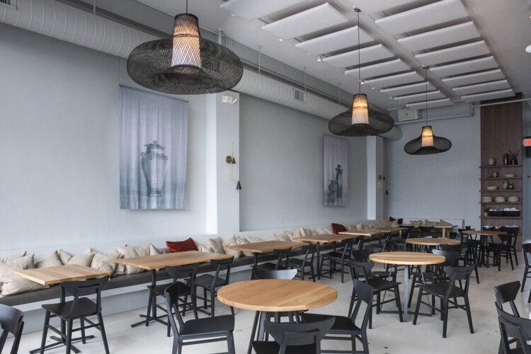 Chef Douglas Katz said they used the bones of the building as the focus, and then really modernized the inside with cool features, all hand crafted by local artisans.