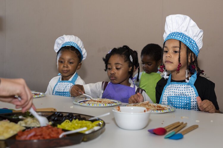 A Kids in the Kitchen session.