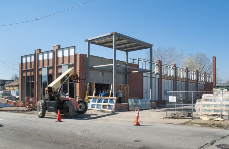 The PNC Fairfax Connection building under construction in March 2012.