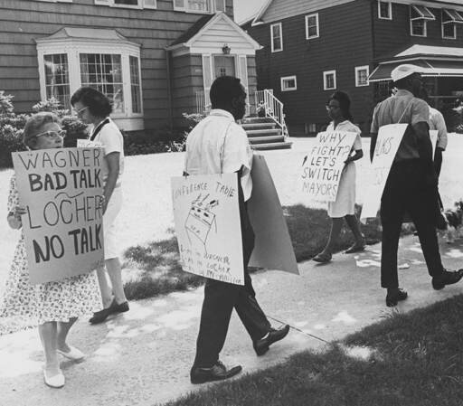<span class="content-image-text">The United Freedom Movement, spawned by the NAACP, was a coalition of more than 60 groups that organized large public protests and demonstrations against inequality.</span>