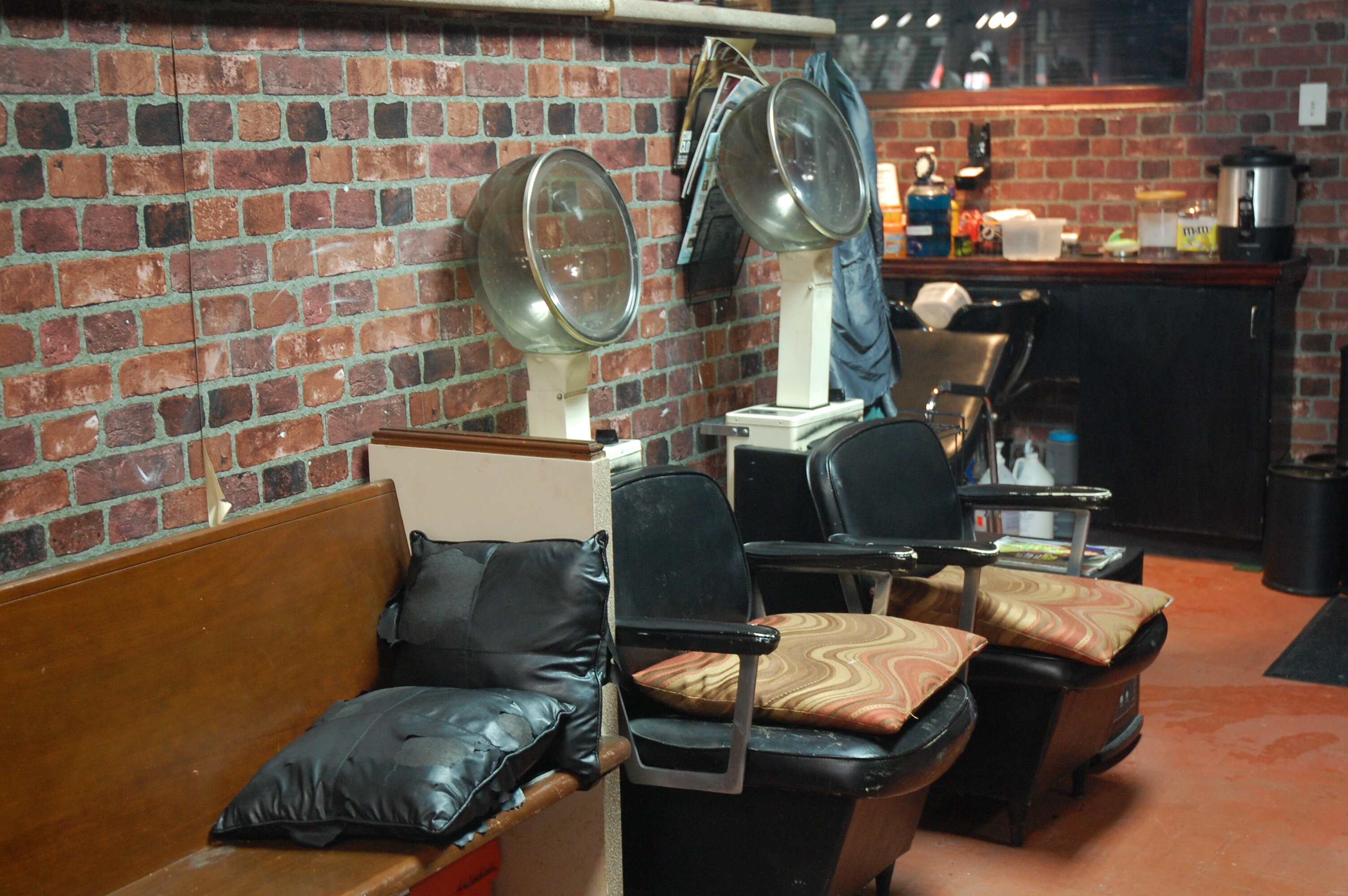 The inside of the Rose of Sharon Barber Salon.