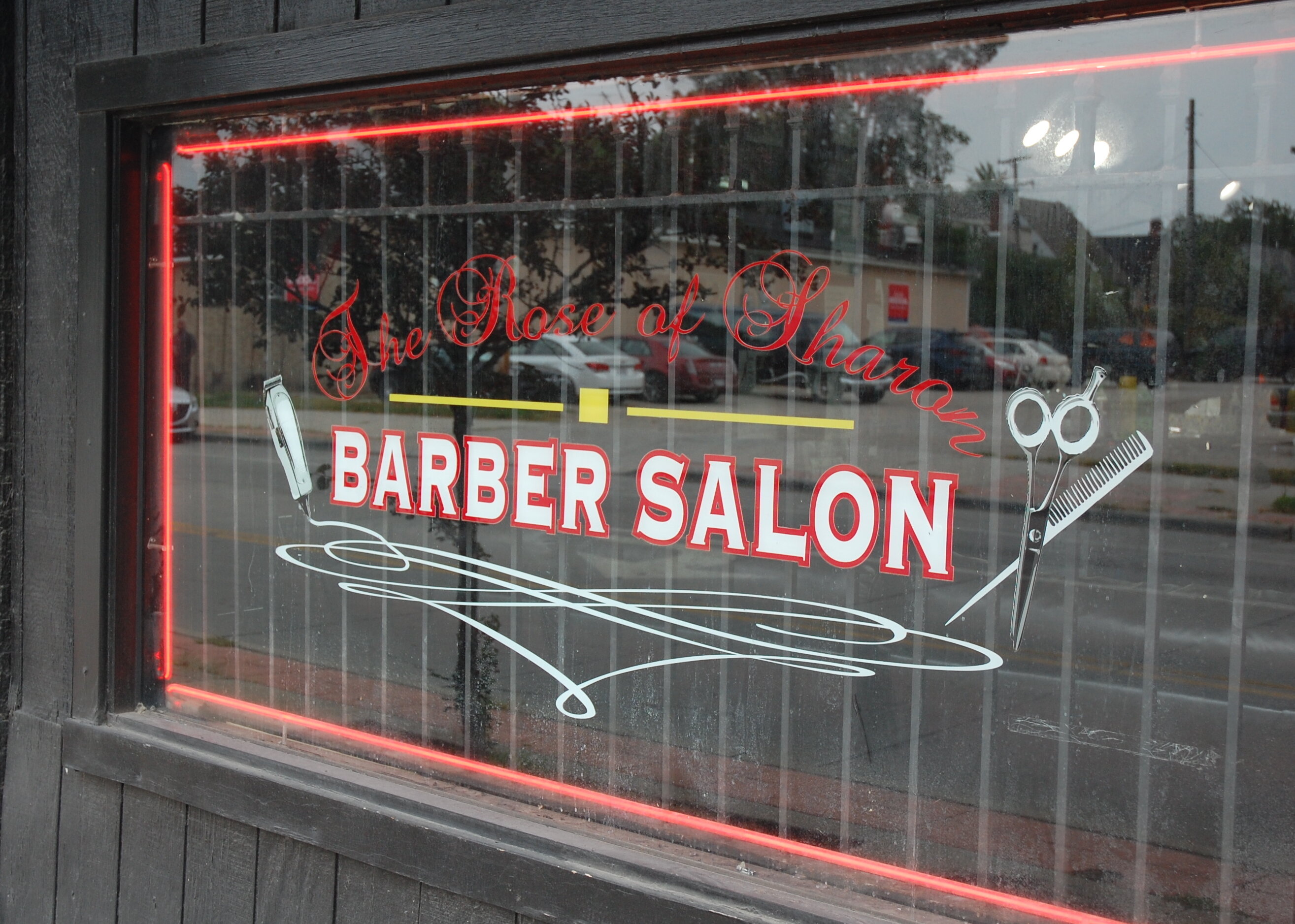 The Rose of Sharon Barber Salon is at 8231 Cedar Ave. in Cleveland's Fairfax neighborhood.