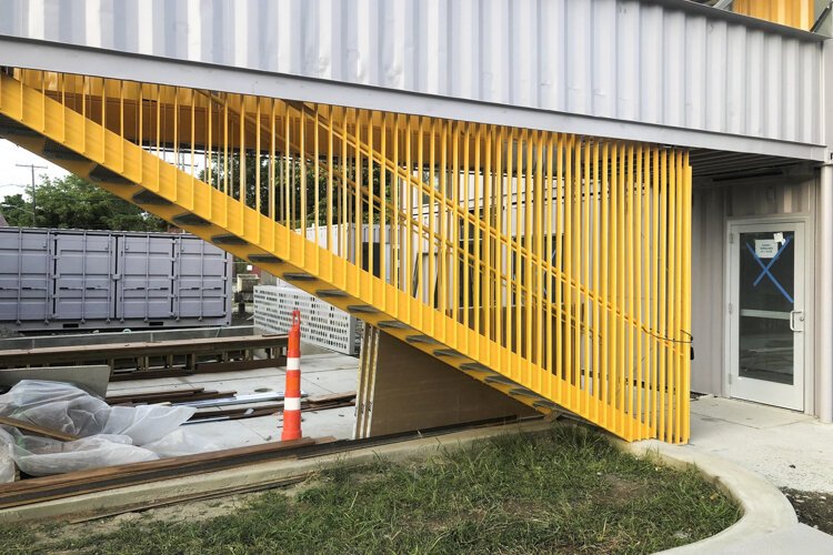 The innovative incubator BoxSpot will house seven businesses inside shipping containers in Kinsman.