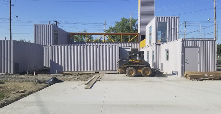 The innovative incubator BoxSpot will house seven businesses inside shipping containers in Kinsman.