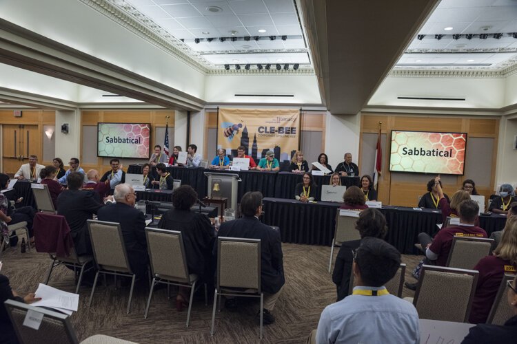 All teams get a thumbs up for the correct spelling of "sabbatical."