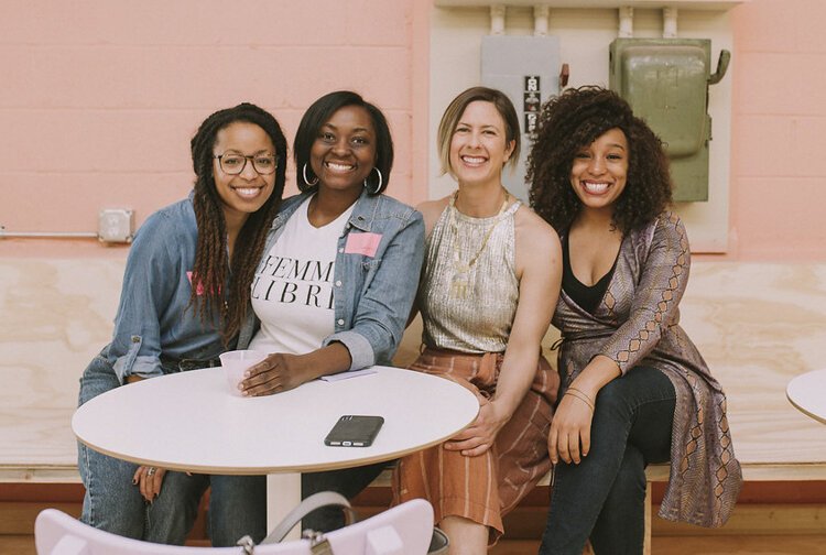 The Cleveland Flea with founder Stephanie Sheldon (second from right).