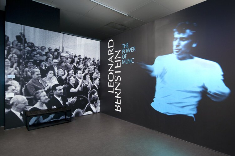 Leonard Bernstein: The Power of Music exhibition introduction wall.