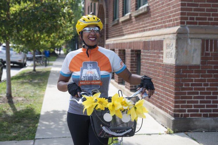 Deltrece Daniels, outreach coordinator at Bike Cleveland.