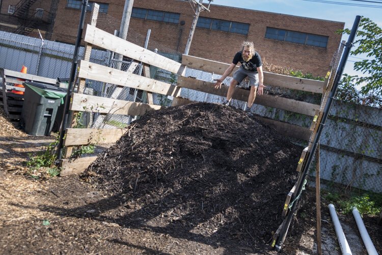 Nathan Rutz, director of soil at Rust Belt Riders.