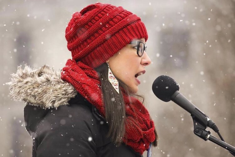 <span class="content-image-text">Cynthia Connolly, LENAC Exec Board Member, was an invited speaker at the Women's March Ohio in 2019.</span>