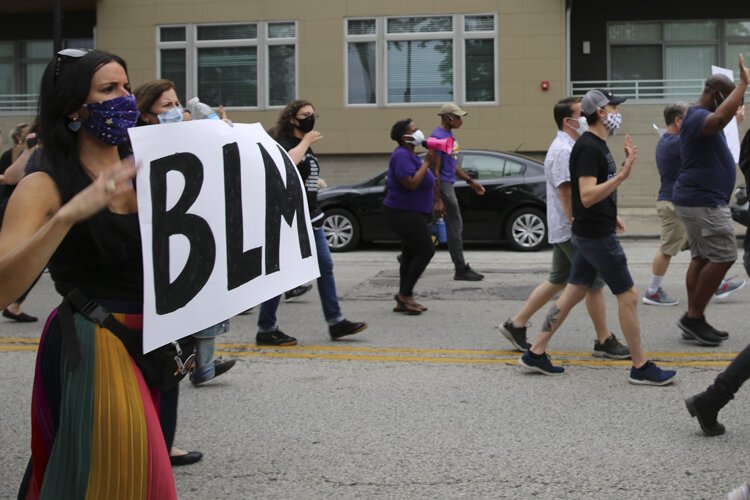 Scenes from the “LGBTQ+ March to Support Black Lives” on 6/27/20