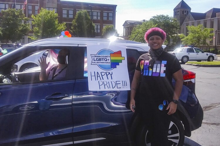 Scenes from the 1st Annual Elyria LGBTQ+ Pride Car Parade