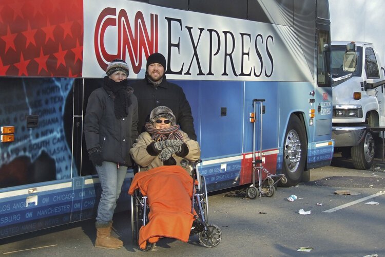 Lois Jeavons at President Obama's Inauguration