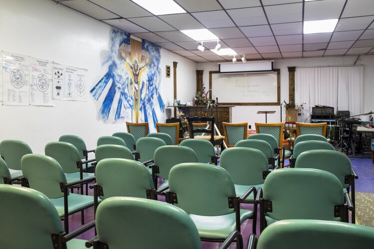 The Manna House chapel in Cleveland's Fairfax neighborhood.