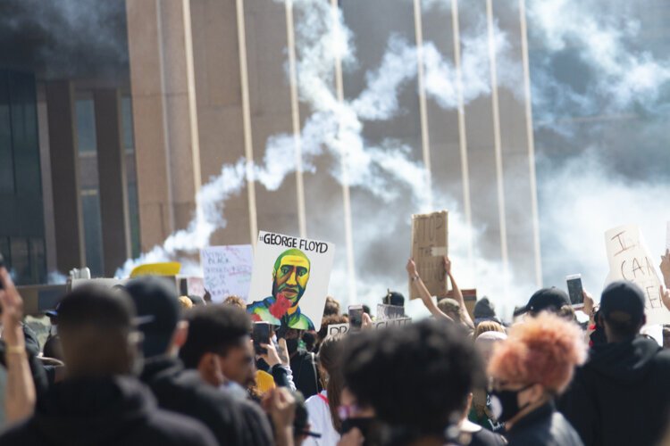 I Can't Breathe" Justice for George Floyd! protests in Cleveland