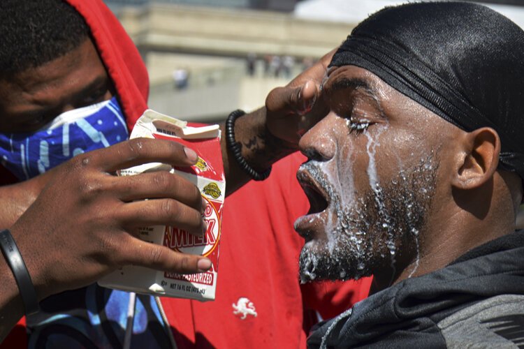 I Can't Breathe" Justice for George Floyd! protests in Cleveland