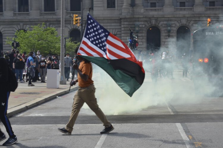 I Can't Breathe" Justice for George Floyd! protests in Cleveland