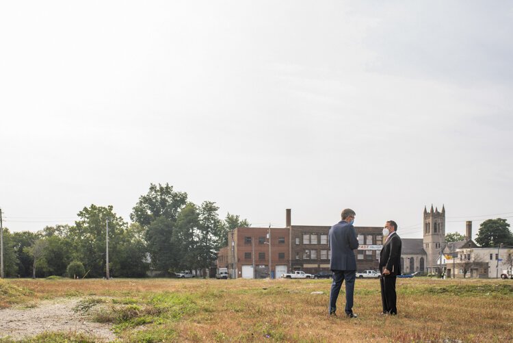 NRP Group Breaks Ground on 5115 at The Rising, a multifamily property in Cleveland's Broadway-Slavic Village Neighborhood.