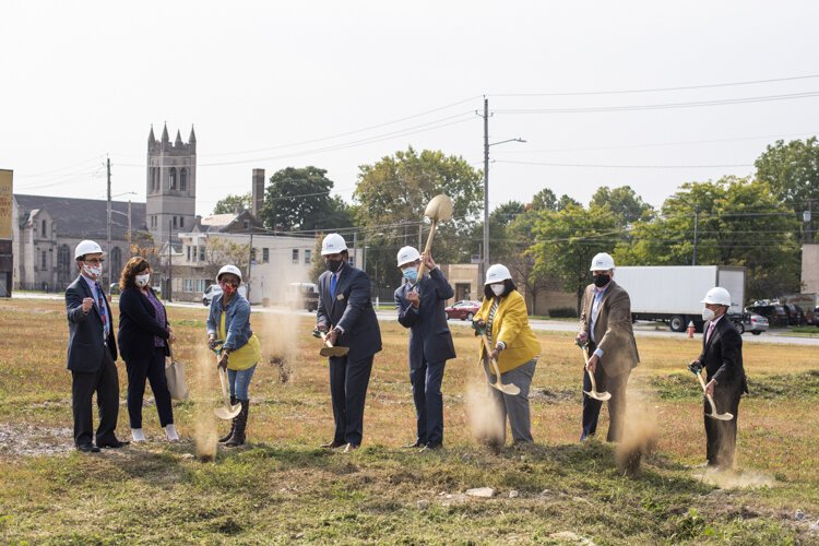 NRP Group Breaks Ground on 5115 at The Rising, a multifamily property in Cleveland's Broadway-Slavic Village Neighborhood.