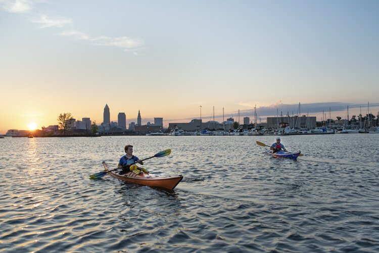 Hannah Kelling and Josh Scott of The Cleveland Outpost.