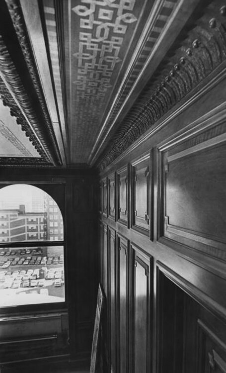 The cherry paneling in Samuel Mather's Office in the Western Reserve Building - 1976
