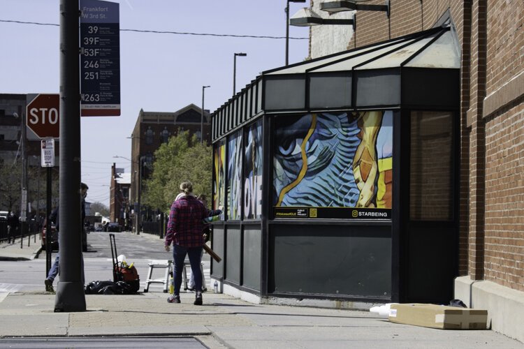 55 Public Square: with work by artist Isaiah Williams