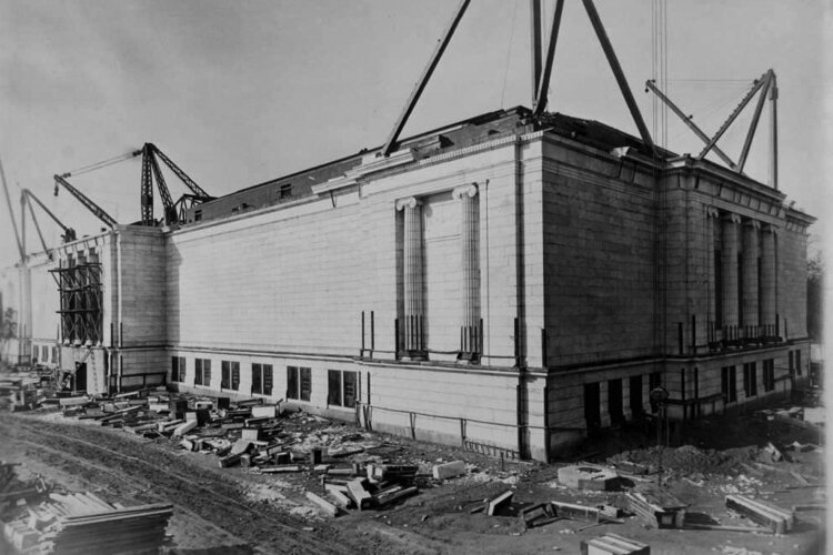Cleveland Museum of Art nearing completion in 1916