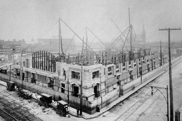West Side Market under construction
